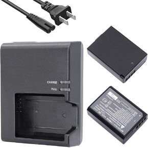 LP-E10 Battery 2 Pack 860mAh with Rapid Charger for Canon EOS Rebel T7 T6 T5 T3 T100 4000D 3000D 2000D 1500D 1300D 1200D 1100D DSLR Digital Camera Kiss X50 X70 X80 Battery Power Supply Cord in Saudi Arabia