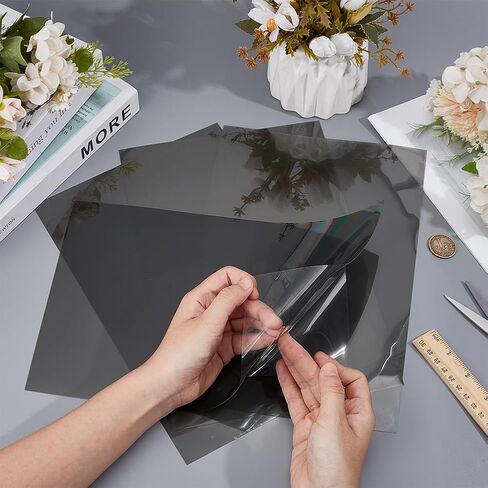 BENECREAT 4 Pcs Polarized Film Sheets，11.8 x7.8 Inch Rectangle Adhesive Polarizer Linear, PET Polarizing Filter for LCD Screen Repairing, Physics Teaching in Saudi Arabia