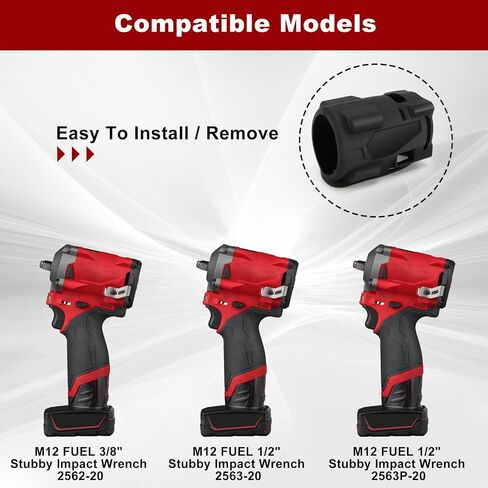 Yosoo Health Gear 49-16-2563 Impact Wrench Protective Boot Suitable for Fuel 1/2 and 3/8 Impact（2562-20 2563-20） in Saudi Arabia