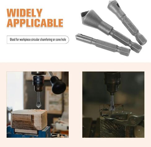 Mobestech Steel Single-end Countersink Chamfer Tool Deburring Tool Set for Plastic Aluminum Stainless Steel in Saudi Arabia