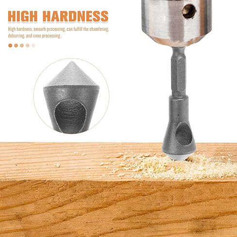 Mobestech Steel Single-end Countersink Chamfer Tool Deburring Tool Set for Plastic Aluminum Stainless Steel in Saudi Arabia