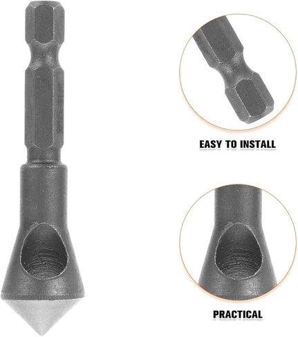 Mobestech Steel Single-end Countersink Chamfer Tool Deburring Tool Set for Plastic Aluminum Stainless Steel in Saudi Arabia