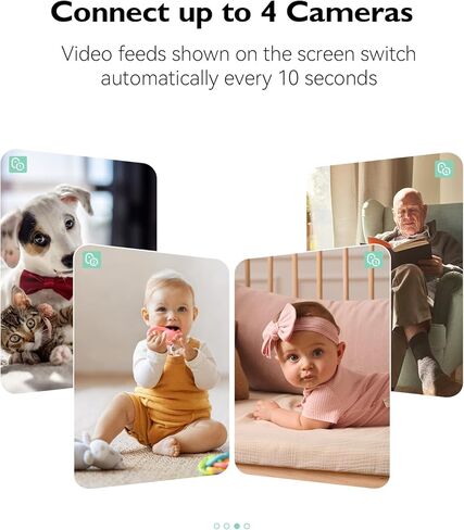 وحدة الكاميرا الإضافية Momcozy Baby Monitor BM03، دقة عالية 1080 بكسل كاملة، كاميرا تكبير قابلة للإمالة، بطاقة SD (غير متضمنة) مساحة تخزين متاحة، سهولة الاقتران (غير متوافقة مع BM01) in Kuwait