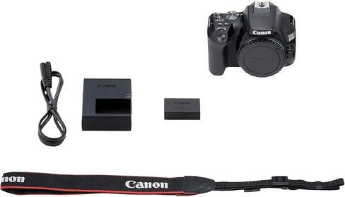 Canon EOS 250D (Rebel SL3) DSLR Camera w/Canon EF-S 18-55mm f/4-5.6 IS STM Lens + Case + 64GB Memory (21pc Bundle) (Renewed) in Saudi Arabia