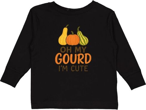 تي شيرت Inktastic Oh My Gourd I'm Cute Funny Fall للأطفال الصغار بأكمام طويلة in Saudi Arabia