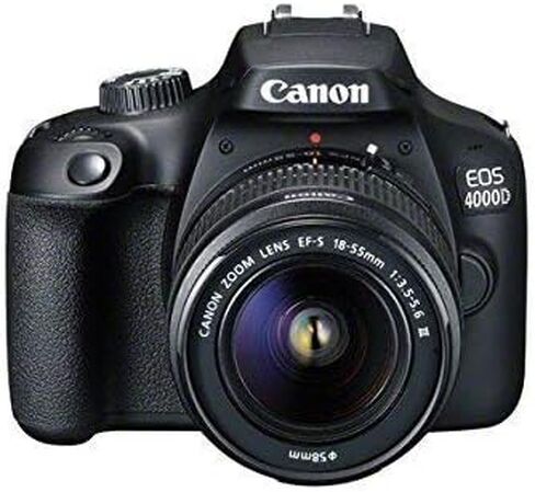 Canon EOS 4000D DSLR Camera EF-S 18-55 mm f/3.5-5.6 III Lens International Model (Certified Refurbished) in Saudi Arabia