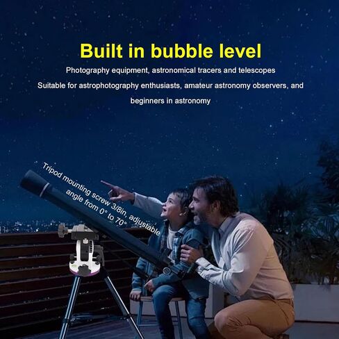 Latitude Base for Sky Watcher, 90 Degree Latitude Adjustment Seat Aluminum Alloy Equatorial Wedge Telescope, Telescope Tripod for Astrophotography Enthusiasts (Style A) in Saudi Arabia