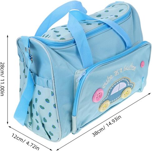 Toyvian Mummy Bag Set: Large Capacity Tote with Bottle Holders - Breathable & Waterproof Design - Oxford Fabric Mummy Bag - Ideal for New Moms, Pregnant Women, Hospital, Outdoor Trips Use in Saudi Arabia