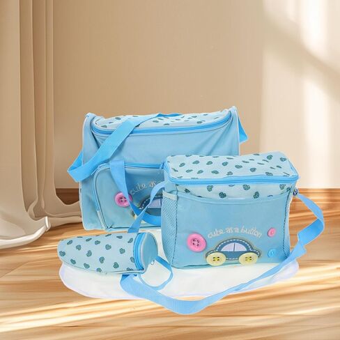 Toyvian Mummy Bag Set: Large Capacity Tote with Bottle Holders - Breathable & Waterproof Design - Oxford Fabric Mummy Bag - Ideal for New Moms, Pregnant Women, Hospital, Outdoor Trips Use in Saudi Arabia