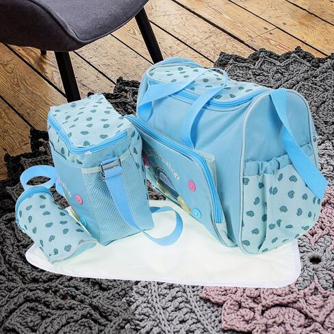 Toyvian Mummy Bag Set: Large Capacity Tote with Bottle Holders - Breathable & Waterproof Design - Oxford Fabric Mummy Bag - Ideal for New Moms, Pregnant Women, Hospital, Outdoor Trips Use in Saudi Arabia