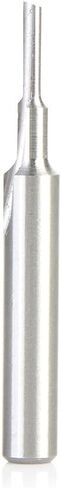 Amana Tool HSS1492 Plastic Cutting, Single Straight O Flute 3/32 D x 3/8 CH x 1/4 SHK x 2 Inch Long High Speed Steel (HSS) Router Bit in Saudi Arabia