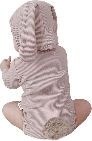 ROYLAMP Rompers My 1st Bunny Outfit Baby Jumpsuit Infant sleeveless Cute Kids Bodysuit With Hat in Kuwait