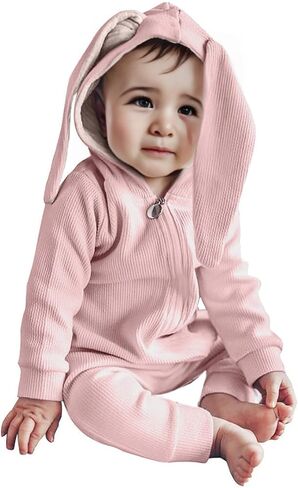 ROYLAMP Rompers My 1st Bunny Outfit Baby Jumpsuit Infant sleeveless Cute Kids Bodysuit With Hat in Kuwait