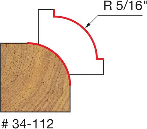 Freud 34-112: 5/16" Radius Rounding Over Bit with 1/4" Shank in Saudi Arabia