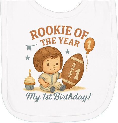 Inktastic Rookie of the Year أول موضوع لكرة القدم لعيد الميلاد لحديثي الولادة in Kuwait