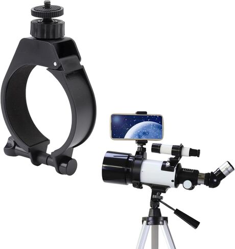 Tangxi Telescope Adjustable Guiding Scope, Stable Platform with 1/4 inch Screw Interface for 72mm to 74mm Diameter Telescope Tubes, Compatible with Smartphone for Astrophotography in Saudi Arabia