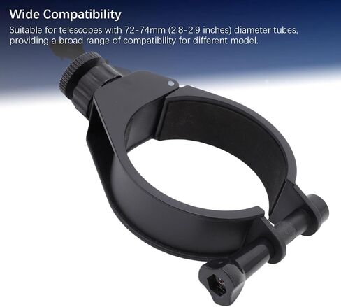 Tangxi Telescope Adjustable Guiding Scope, Stable Platform with 1/4 inch Screw Interface for 72mm to 74mm Diameter Telescope Tubes, Compatible with Smartphone for Astrophotography in Saudi Arabia