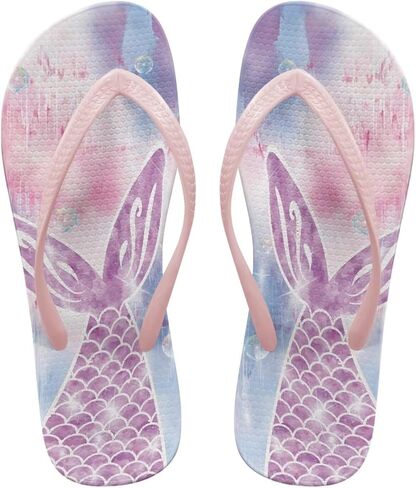 Coloranimal Flip Flops for Women Non Slip Sandals Rainbow Flip Flops Women Casual Summer Beach Thong Sandals Fashion Water Shoes Slippers in Saudi Arabia