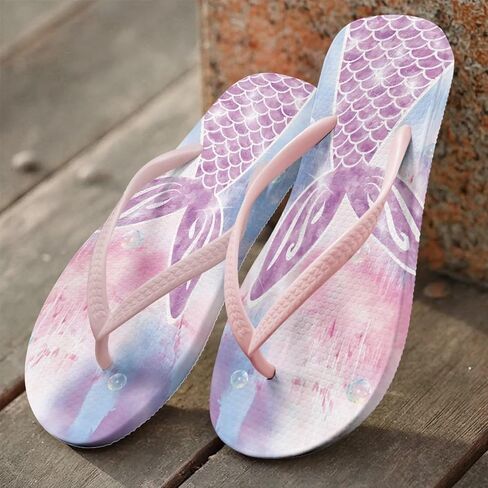 Coloranimal Flip Flops for Women Non Slip Sandals Rainbow Flip Flops Women Casual Summer Beach Thong Sandals Fashion Water Shoes Slippers in Saudi Arabia