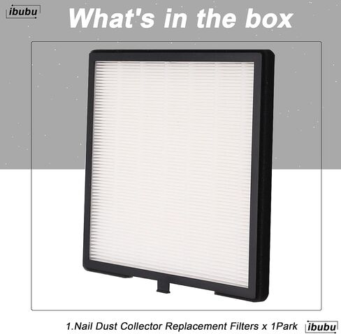 Nail Dust Collector Replacement Filters,1 Pack Nail Tech Dust Collector Filter Square for Electric Nail Dust Collector Machine Manicure Store in Saudi Arabia