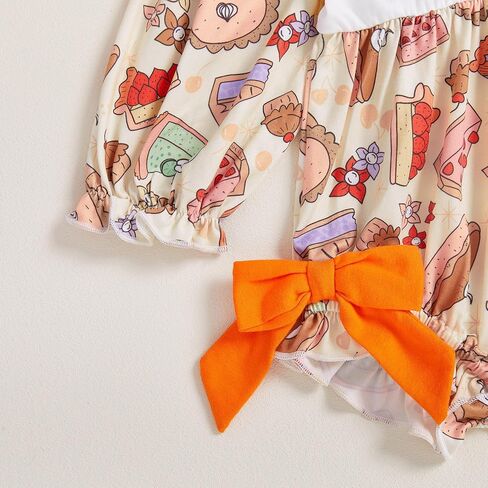Thanksgiving Baby Girl Outfit My Rolls are Homemade Bubble Rompers | Bows Gingham Smocked Ruffle Bodysuit Headband Long Sleeve Newborn Girl Thanksgiving My Rolls Are Homemade Baby Girl Outfit in Saudi Arabia