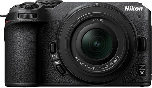 كاميرا Nikon Z30 بدون مرآة مع عدسة Nikon NIKKOR Z DX مقاس 16-50 مم f/3.5-6.3 VR + ذاكرة 64 جيجابايت + ضوء LED + حقيبة كاميرا + حامل ثلاثي القوائم + المزيد (حزمة 24 قطعة) (متجددة) in Saudi Arabia