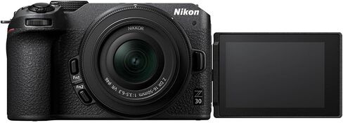 كاميرا Nikon Z30 بدون مرآة مع عدسة Nikon NIKKOR Z DX مقاس 16-50 مم f/3.5-6.3 VR + ذاكرة 64 جيجابايت + ضوء LED + حقيبة كاميرا + حامل ثلاثي القوائم + المزيد (حزمة 24 قطعة) (متجددة) in Saudi Arabia