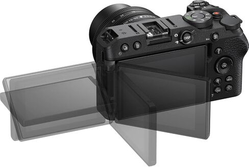 كاميرا Nikon Z30 بدون مرآة مع عدسة Nikon NIKKOR Z DX مقاس 16-50 مم f/3.5-6.3 VR + ذاكرة 64 جيجابايت + ضوء LED + حقيبة كاميرا + حامل ثلاثي القوائم + المزيد (حزمة 24 قطعة) (متجددة) in Saudi Arabia