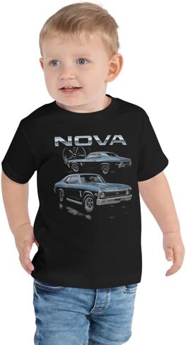 1970 Chevy Nova SS L78 Toddler T-Shirt – Classic Muscle Graphic Tee for Little Car Lovers in Saudi Arabia