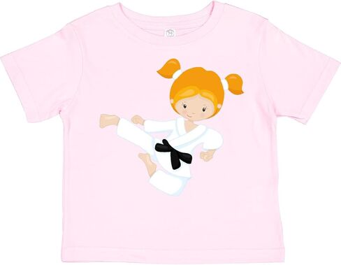 inktastic Karate Girl, Cute Girl, Black Belt, Orange Hair Toddler T-Shirt in Saudi Arabia
