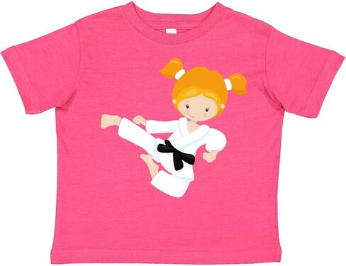 inktastic Karate Girl, Cute Girl, Black Belt, Orange Hair Toddler T-Shirt in Saudi Arabia