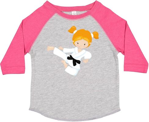 inktastic Karate Girl, Cute Girl, Black Belt, Orange Hair Toddler T-Shirt in Saudi Arabia