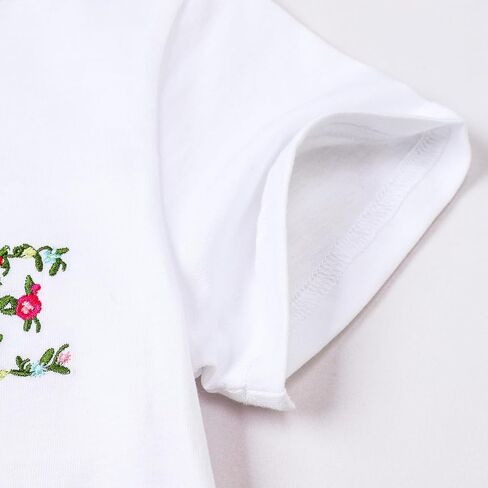 Birthday Girl Shirt Toddler Baby 2nd 3rd Birthday Embroidered T-Shirt B-Day Outfit Short Sleeve Tee Tops Clothes in Saudi Arabia