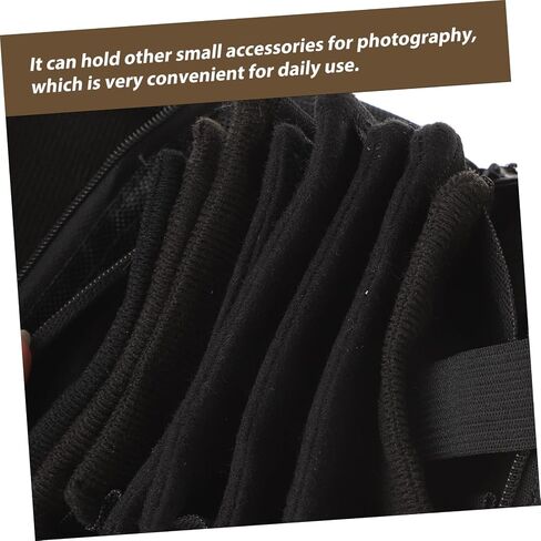 Photography Filter Pouch Portable Lens Filter Case with Removable Inner Bag Multi Pocket Design for Quick Access Compatible with Camera Straps for Professional Photographers in Saudi Arabia