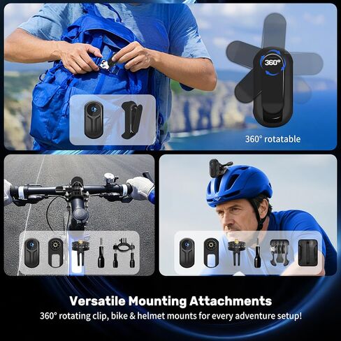 Mini Body Camera 1080P, Small Action Cameras with 0.85''Display Screen, Wearable POV Cam, Helmet Camera for Motorcycle, Hands-Free Body Cam for Cycling Vlogging Travel Pet in Saudi Arabia