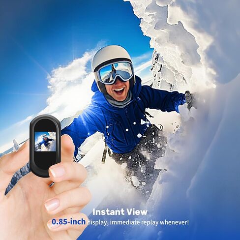 Mini Body Camera 1080P, Small Action Cameras with 0.85''Display Screen, Wearable POV Cam, Helmet Camera for Motorcycle, Hands-Free Body Cam for Cycling Vlogging Travel Pet in Saudi Arabia