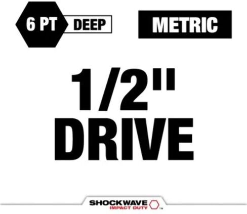 Milwaukee Electric - Shockwave Impact Duty. 1/2 Drive 17MM Metric Lug N in Saudi Arabia