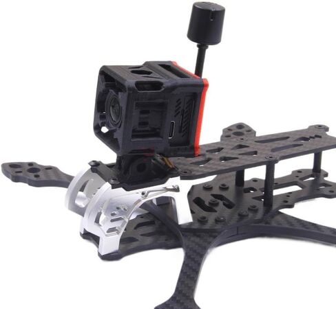 لكاميرا وحدة الهواء DJI O3 تعديل متكامل أجزاء مطبوعة ثلاثية الأبعاد حامل TPU مقعد ثابت 95A حامل TPU لطائرة سباق FPV بدون طيار (اللون: أسود) in Kuwait