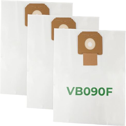 3 Pack VB090F HEPA Vacuum Bags Compatible with Bos-ch 9 Gallon Dust Extractors VAC090A, VAC090AH, VAC090S in Saudi Arabia