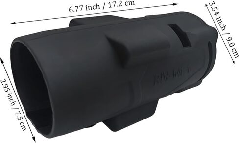 49-16-2967 49162967 حذاء حماية مطاطي مع حلقة احتكاك، متوافق مع Milwaukee M18 Fuel 1/2 في مفتاح ربط عزم الدوران العالي 2967-20 2967-21B 2967-21F 2967-22، غطاء أسود متين (التمهيد فقط) in Saudi Arabia