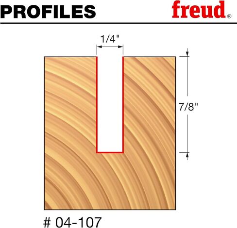 Freud 04-107: 1/4" (dia.) Double Flute Straight Bit with 1/4" shank, 7/8" carbide height in Saudi Arabia
