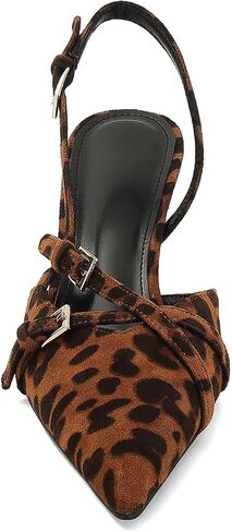 MICIFA Slingback Kitten Heels for Women Pointed Toe Stiletto Heels Slip On Pumps with Buckled Straps Dress Work Pumps Shoes in Saudi Arabia