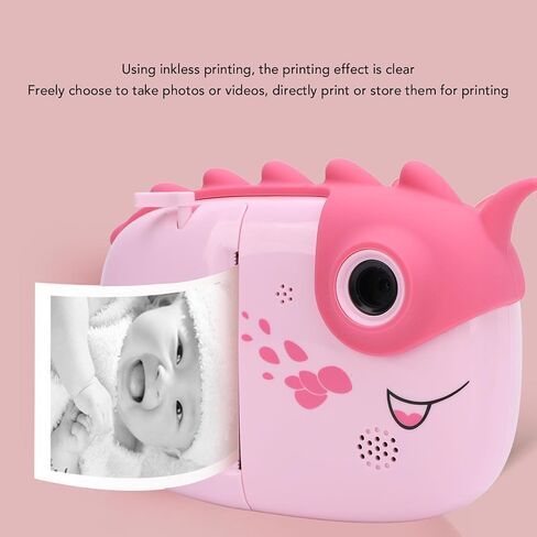 Instant Print Camera 3 Inch Front Rear Dual Lens 1080P 48MP Digital Camera Kids Camera (Roseate) in Saudi Arabia