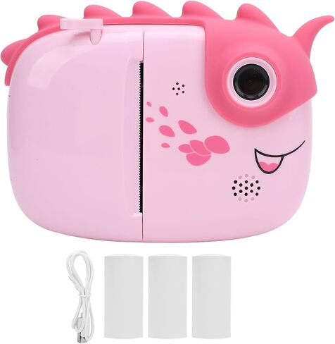 Instant Print Camera 3 Inch Front Rear Dual Lens 1080P 48MP Digital Camera Kids Camera (Roseate) in Saudi Arabia