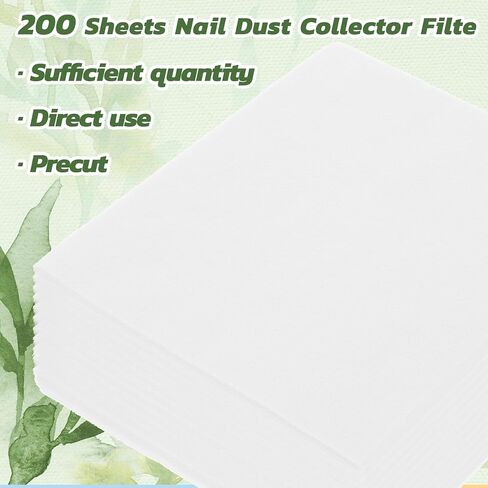 1200 Sheets Nail Dust Collector Filter Paper, Disposable Dust Collector Sheet for Nails Tech Filter Sheet for Nail Vacuum Cleaner Supplies Nails Salon Accessories in Kuwait