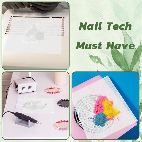 1200 Sheets Nail Dust Collector Filter Paper, Disposable Dust Collector Sheet for Nails Tech Filter Sheet for Nail Vacuum Cleaner Supplies Nails Salon Accessories in Kuwait