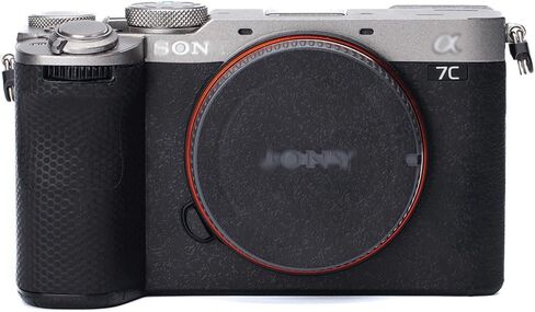 for SONY Alpha 7C II Camera Skin Anti-Scratch A7C2 Protective Sticker Cover 3M Film Body Protector (Titanium + Matte Black) in Saudi Arabia