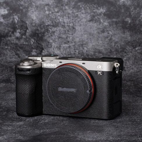 for SONY Alpha 7C II Camera Skin Anti-Scratch A7C2 Protective Sticker Cover 3M Film Body Protector (Titanium + Matte Black) in Saudi Arabia