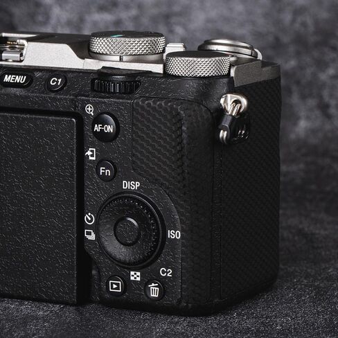 for SONY Alpha 7C II Camera Skin Anti-Scratch A7C2 Protective Sticker Cover 3M Film Body Protector (Titanium + Matte Black) in Saudi Arabia