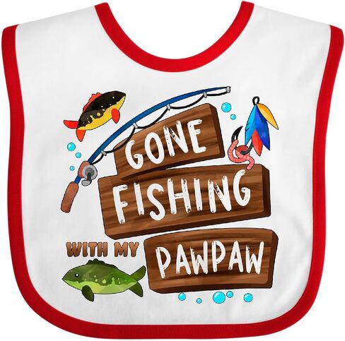 Inktastic Gone Fishing مع مريلة My Pawpaw Baby in Saudi Arabia